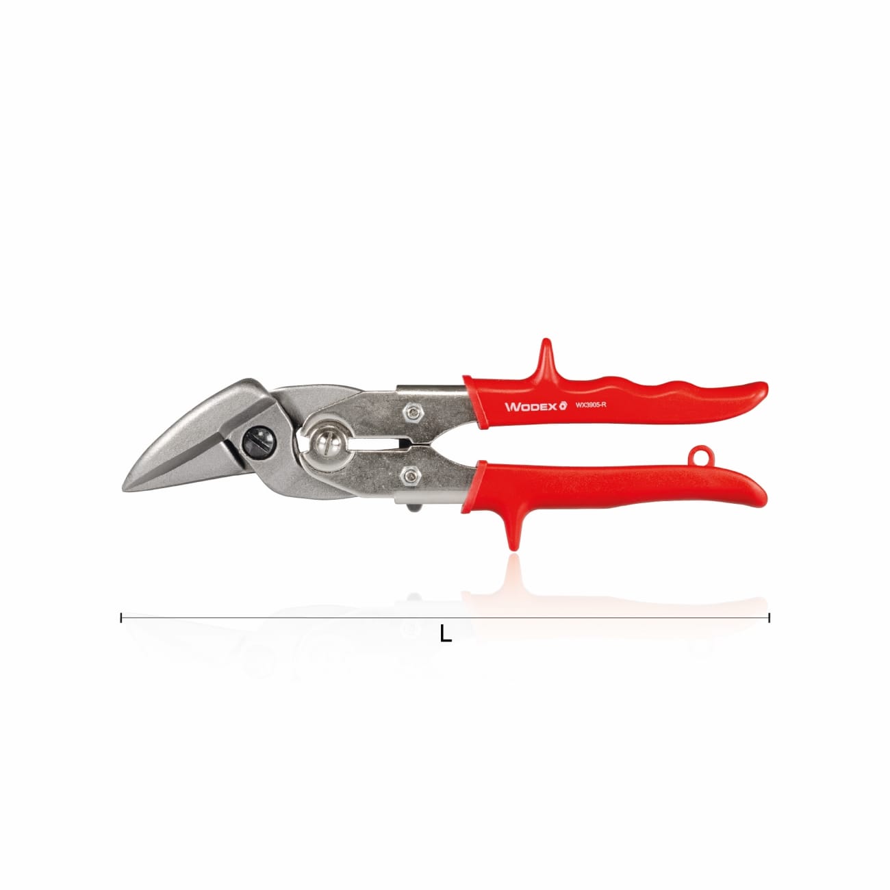 Professional Premium Quality double lever shears for through cuts and right-hand contouring WODEX WX3905-R