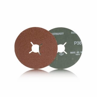 Abrasive discs in Aluminum oxide fiber VSM