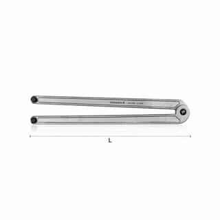 Llave de compás con puntas redondas de Ø 3 - 6 mm WX1989 WODEX