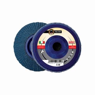 Dischi lamellari con supporto in nylon e tela abrasiva in zirconio WRK FALCON PLASTICA