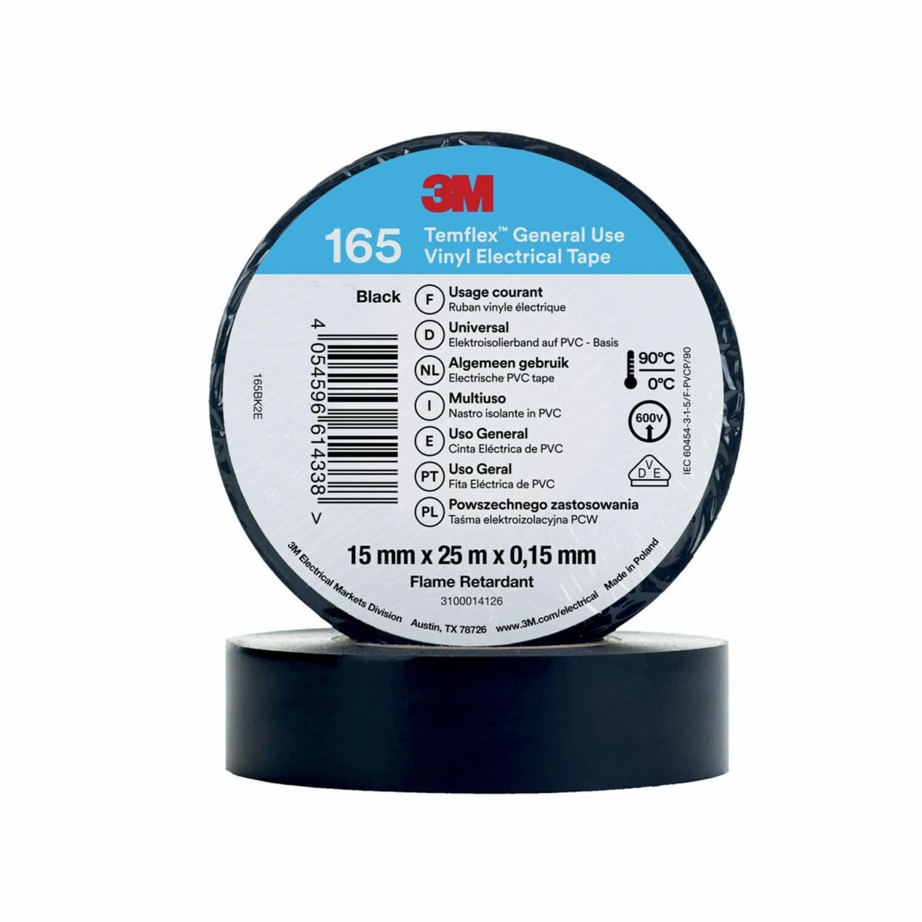 Nastri adesivi isolanti 3M TEMFLEX 165