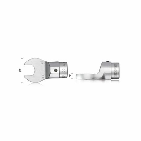 Chiave con innesto per chiave dinamometrica 8795 - 22Z GEDORE