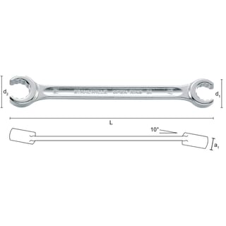 Double open ended wrenches for fittings STAHLWILLE 24 OPEN-RING