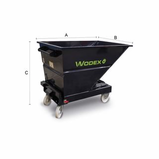 Portacontenedores basculante asistido WX9890 WODEX