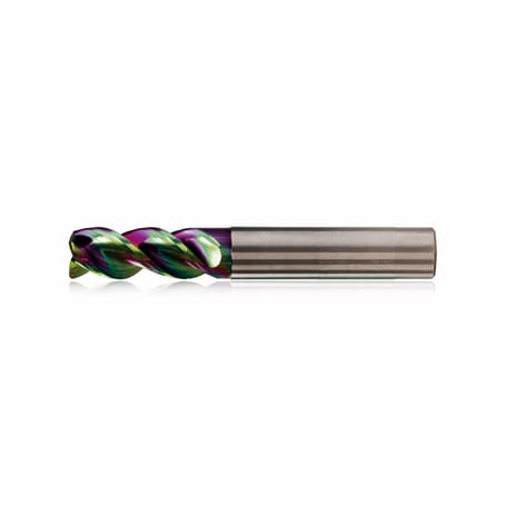 Fresa de metal duro 4 - 16 mm 3 filos de corte flauta variable 43°/45° rastrillo 20° radio POWER KERFOLG