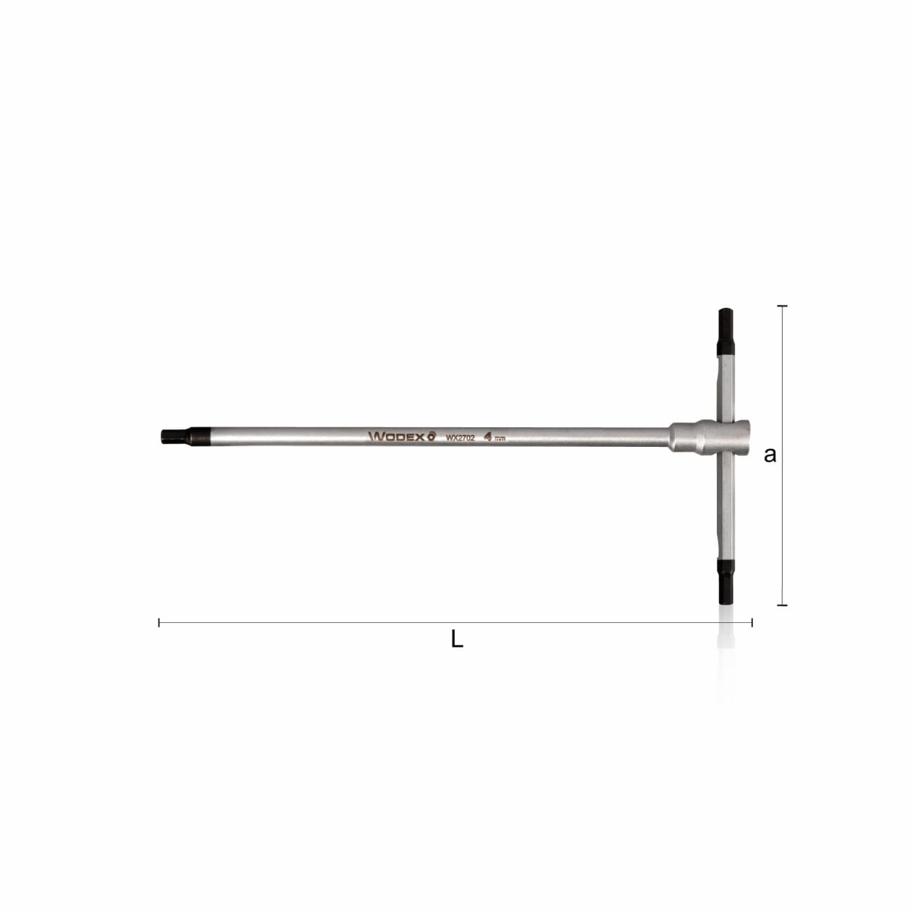 Llave en T hexagonal con vástago deslizante WX2702 WODEX