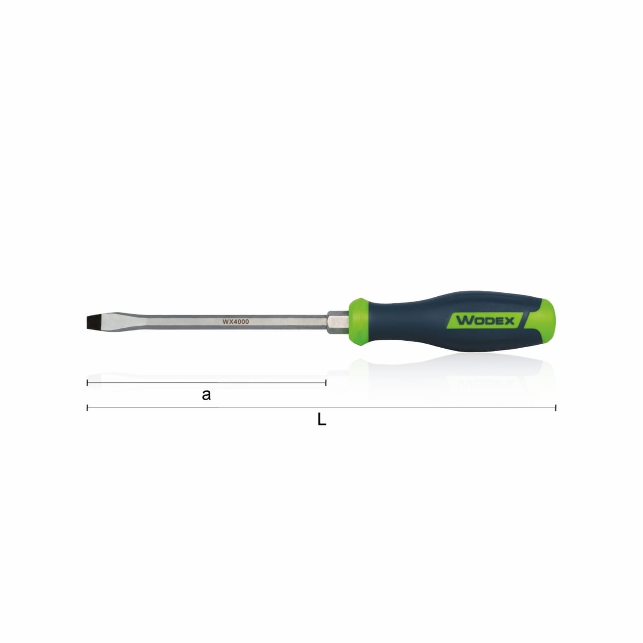 Screwdrivers for slotted screws WODEX WX4000