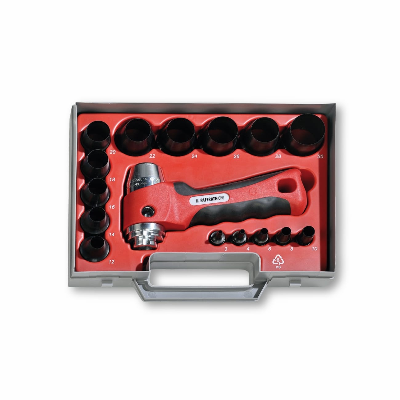 Set of Interchangeable punch dies with handle PAFFRATH 0800330