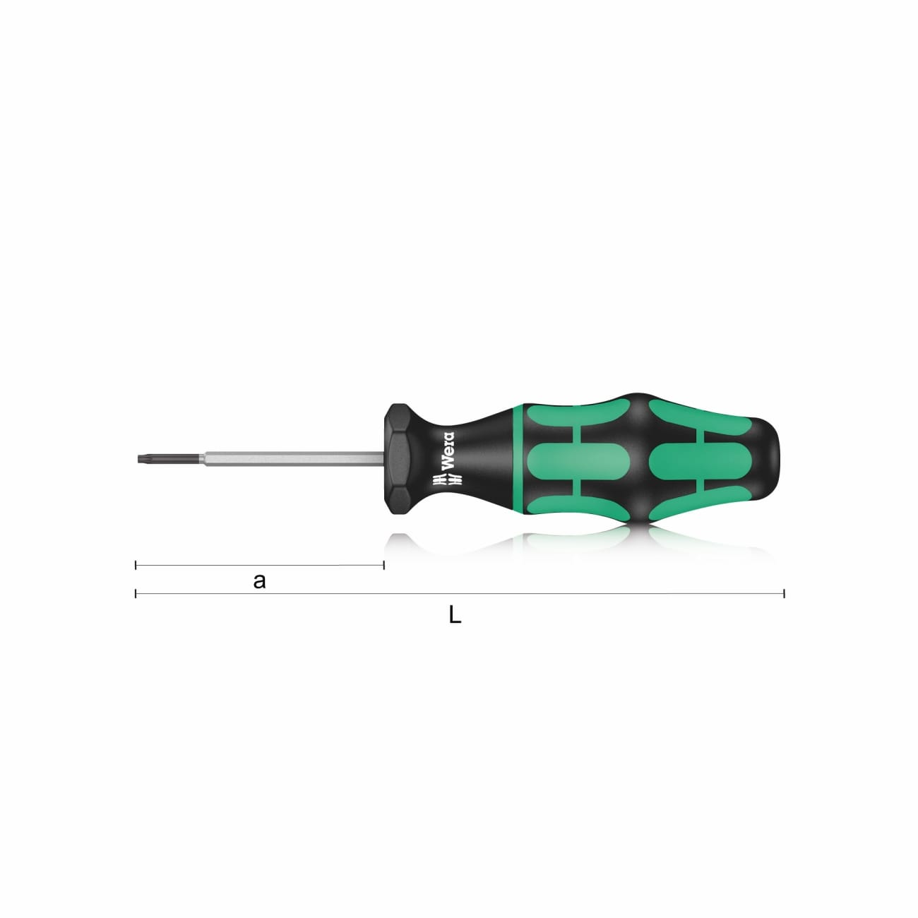 Torque indicator screwdrivers pre-set for Torx screws WERA 300 TX