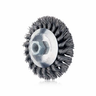 Spazzole abrasive coniche con foro filettato e filo ritorto PFERD