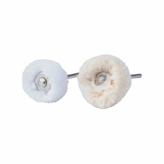 Shank mounted soft cotton wheel buffs GESSWEIN