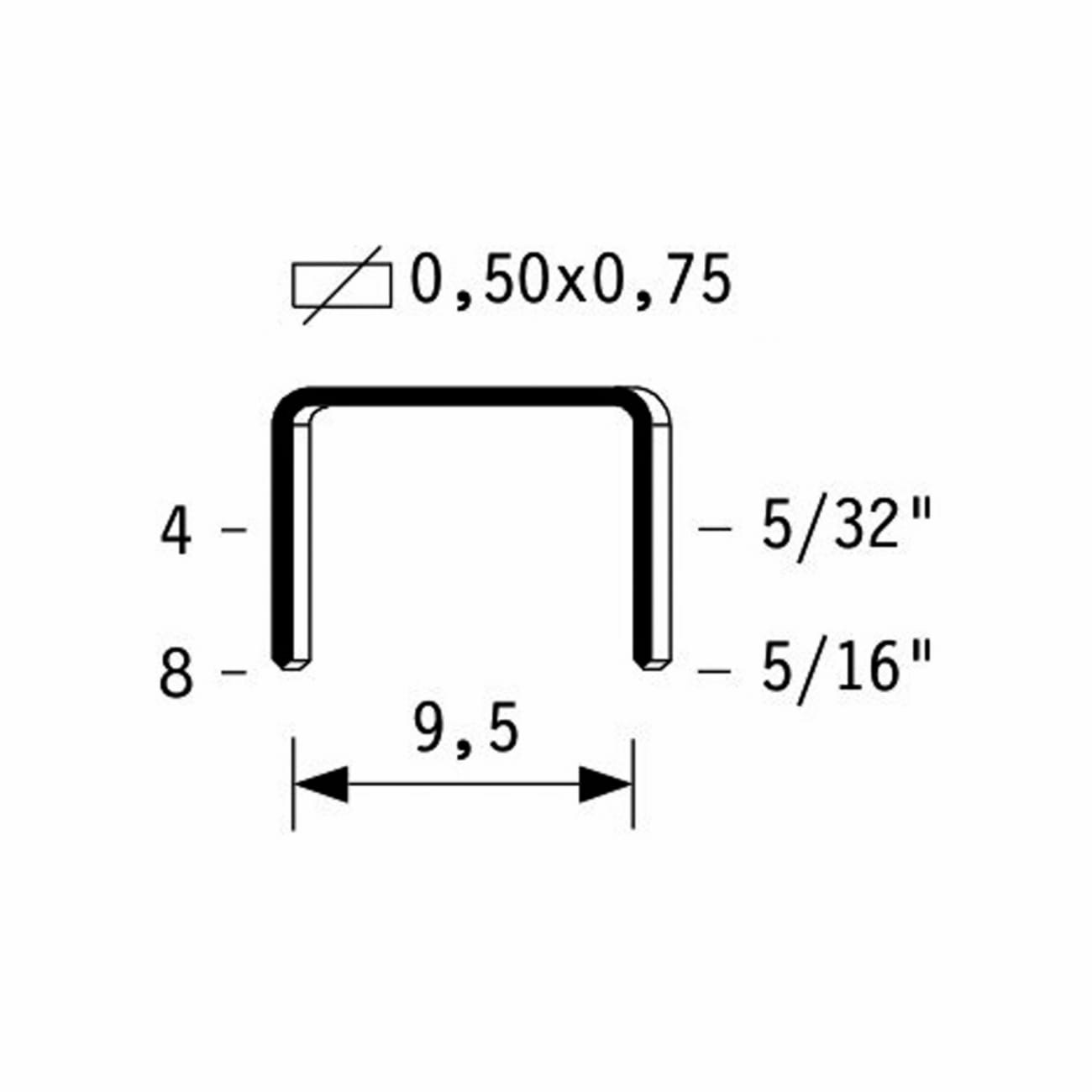 Grapas metálicas OMER serie 113