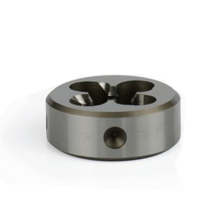 Fixed die in HSS, right-hand thread M2 – M39 DIN 13 – M, right-hand cut, BRIGHT KERFOLG