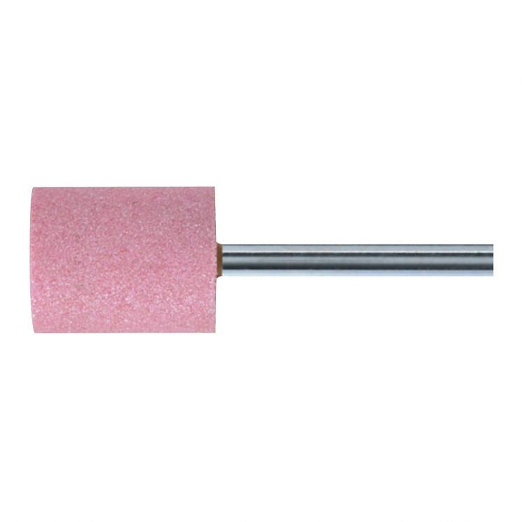 Mole abrasive a forma cilindrica al corindone rosa con gambo ZY WRK