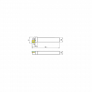 Portainserti di tornitura esterna con lubrificazione per inserti negativi KERFOLG - Forma C - PCLNR/L Utensili per tornitura 361242 0
