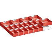 Kit di materiale di suddivisione per cassetti in vaschette 36x27 E LISTA Arredamento e contenitori 351296 0