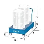 Carrello portafusti LTEC Arredamento e contenitori 30290 0