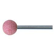 Mole abrasive a forma sferica al corindone rosa con gambo KU WRK Abrasivi 243328 0