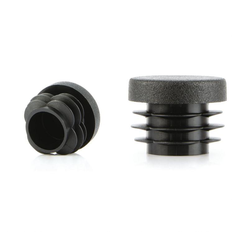Hole cover plugs round shape in black polyethylene WRK