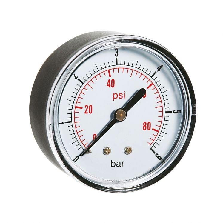 Dry pressure manometers in ABS case rear connection