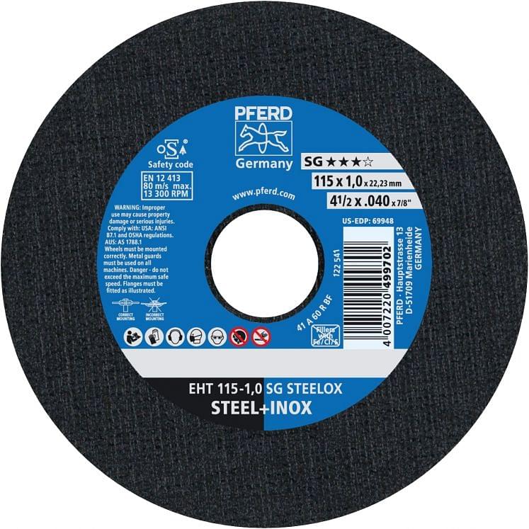 Flat cutting discs PFERD SG STEELOX
