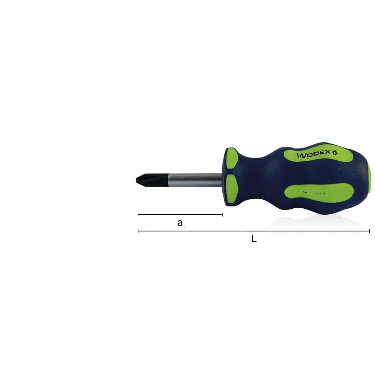 Stubby screwdrivers for Phillips screws WODEX WX4070