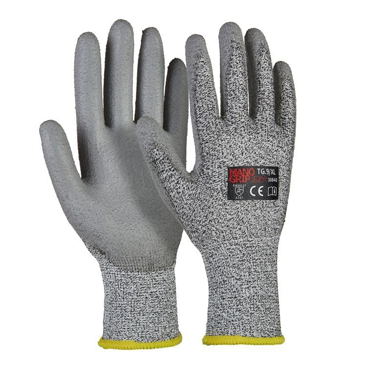 Work gloves cut resistance coated in polyurethane