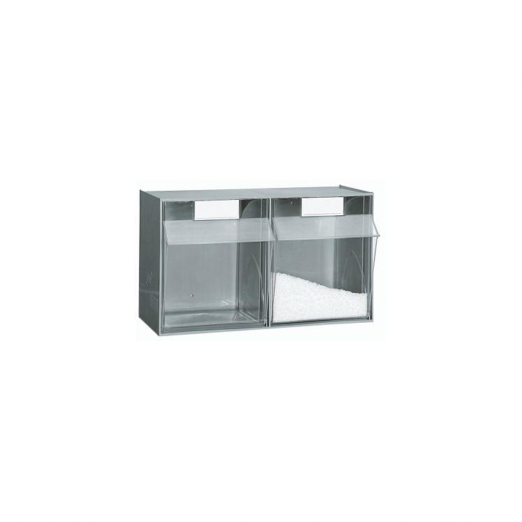 Plastic storage cabinet for small parts PRACTIBOX 2 drawers