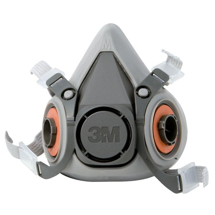 Semi-masks with two filters for gas and vapors 3M