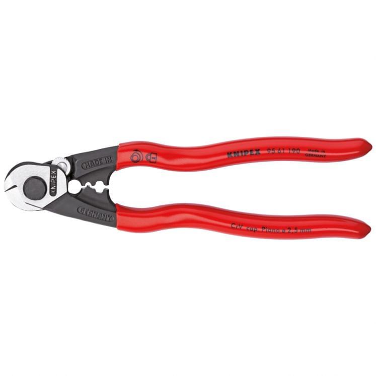 Cable shears for ropes and steel wire KNIPEX 95 61 190