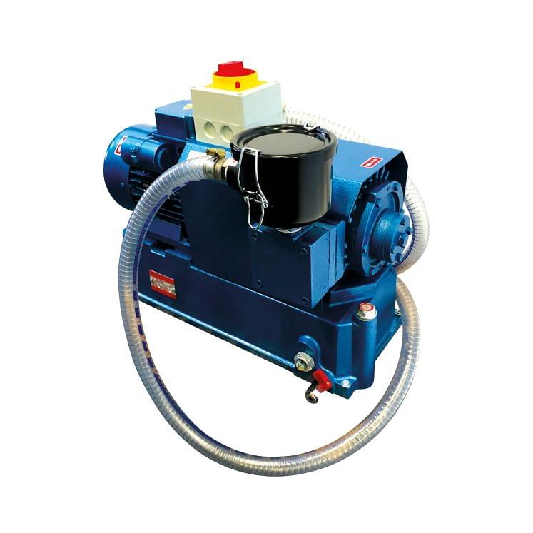 Hydraulic vacuum pump for dry machining