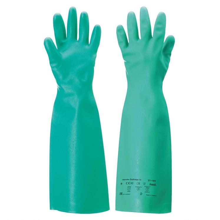 SOLVEX nitrile gloves with sandblasted finish
