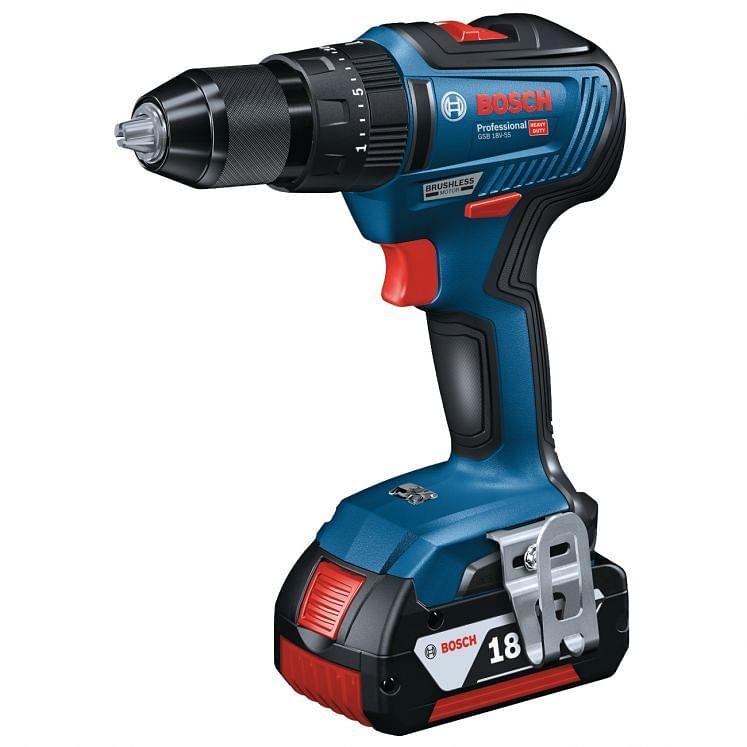 Cordless screwdriver drills with percussion battery operated 18V