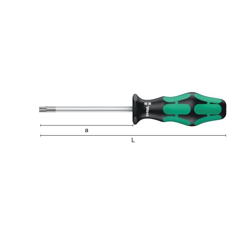Screwdrivers with holding function for Torx screws WERA 367 TORX HF