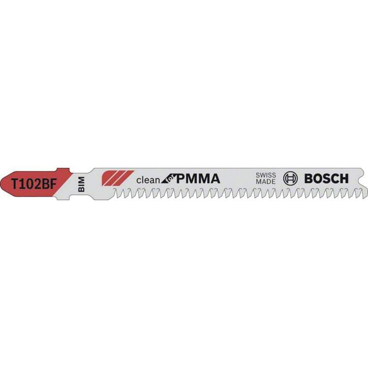 Jig saw blades for acrylic material BOSCH T 102 BF