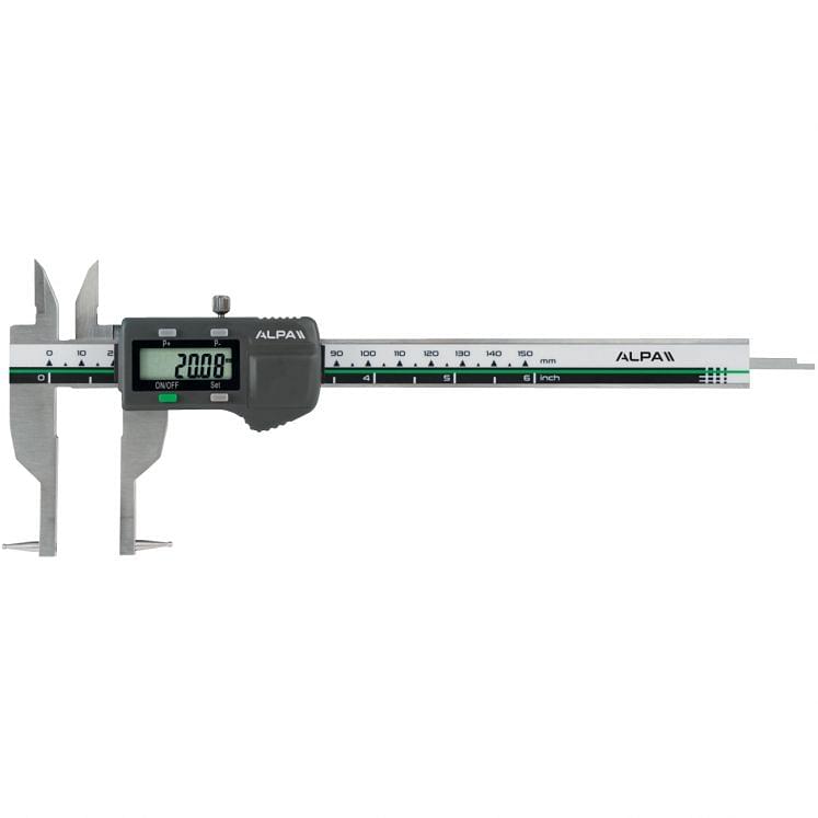 Digital slide caliper with interchangeable tips ALPA AA176