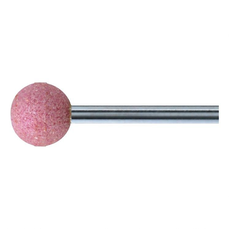 Mounted points with pink aluminum with shank spherical shaped KU WRK