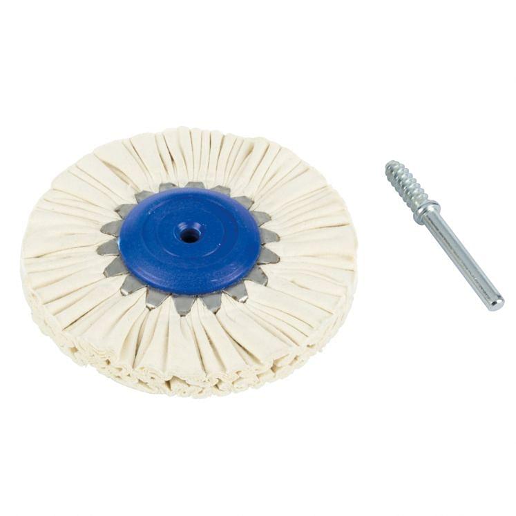 Shank mounted ventilated cotton discs