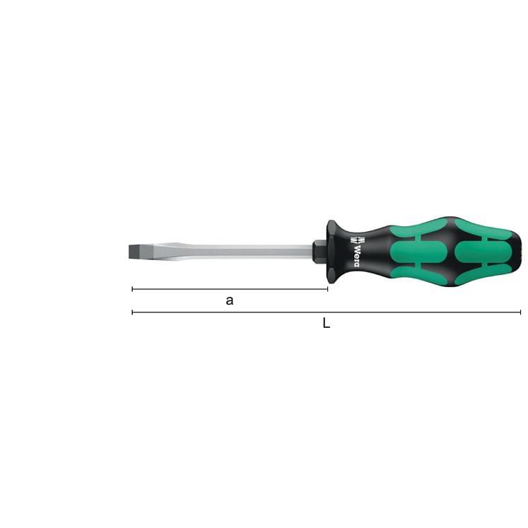 Screwdrivers for slotted screws WERA 334 SK