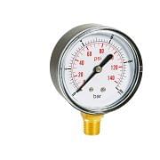 Dry pressure manometers in ABS case bottom connection Pneumatics 244008 0