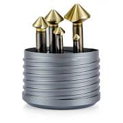 Set of countersinks in HSS 90° with variable pitch KERFOLG Z3 Solid cutting tools 355387 0