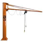 Round column mounted jib cranes with GIS system KB profile arm B-HANDLING Lifting systems 19606 0