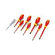 Set of VDE 1000 Volt insulated screwdrivers for slotted and PZ screws WODEX WX4355/S7 - WX4355/S8 Hand tools 362267 0