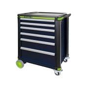 Tool cabinet trolleys with ABS top and protective edge profiles WODEX WX9431/B6 Hand tools 362241 0