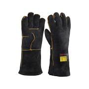 Heat resistant gloves in plush split leather KEVLAR ZANGANI 14909 seams Safety equipment 373120 0