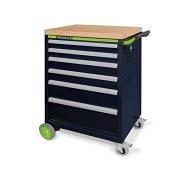 Tool cabinet trolleys with wooden top WODEX WX9416/B6 Hand tools 362239 0