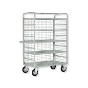 Trolley in sheet metal with mesh sides Furnishings and storage 373610 0