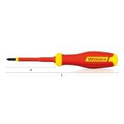 Screwdrivers VDE 1000 Volt insulated for Phillips screws WODEX WX4080 Hand tools 347937 0