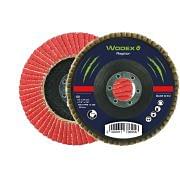 Flap discs with fibreglass backing and polycotton cloth WODEX RAPTOR CONICO Abrasives 348090 0