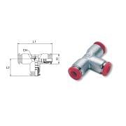 Intermediate pust to connect L fittings in nickel-plated brass AIGNEP 50230 Pneumatics 1117 0